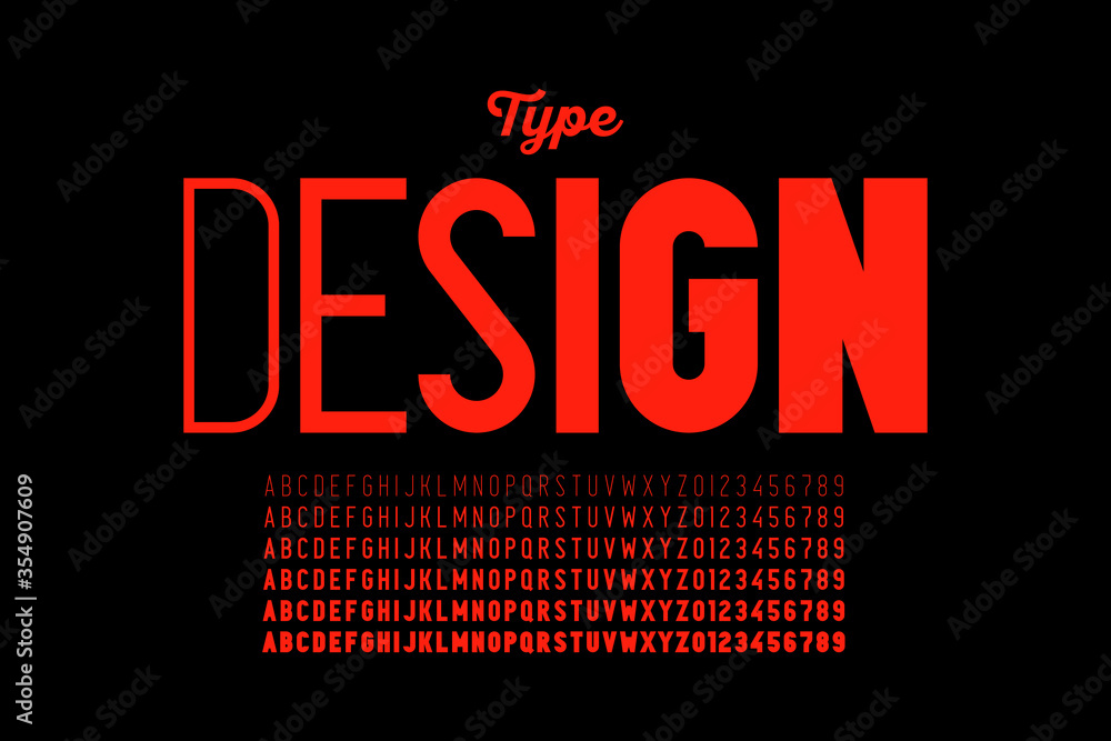 Modern style fontrs