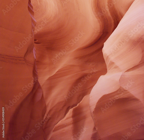 Antelope canyon Arizona texture. Canyon natural rock formation. Red rocks