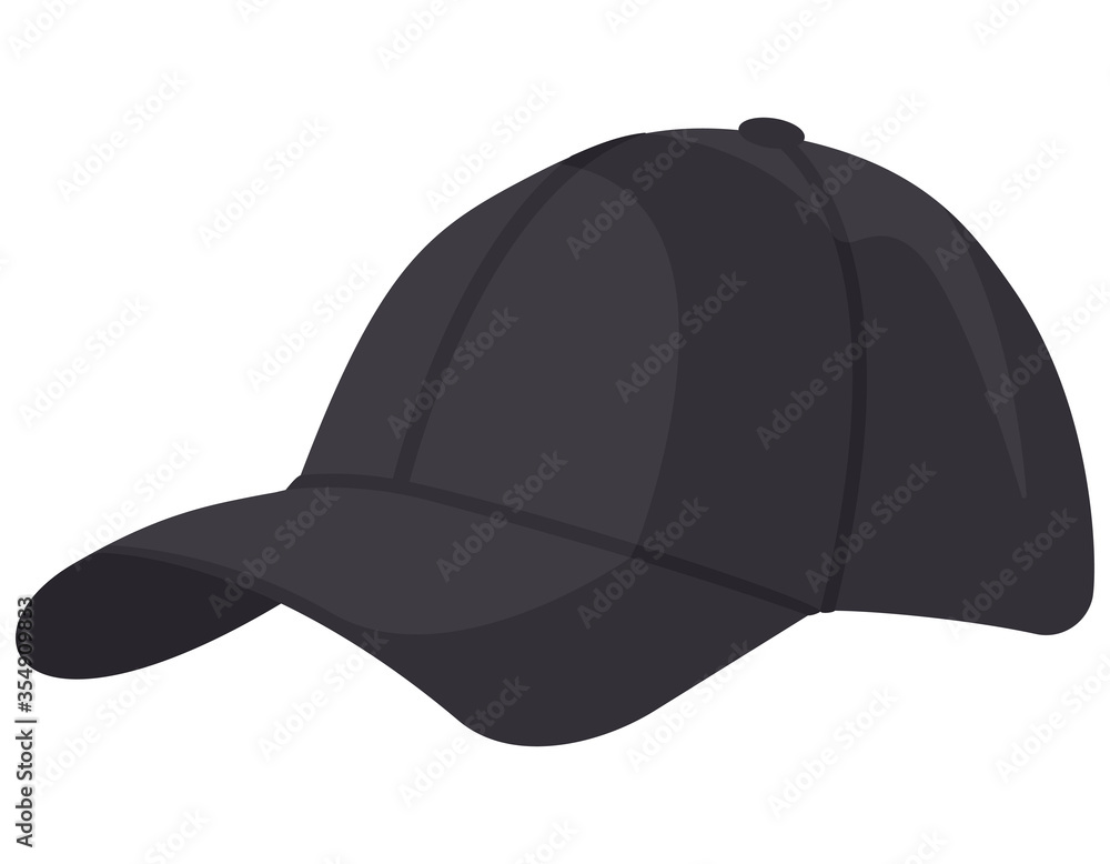 Black man's cap. Summer headdress in cartoon style. Black man's cap. Summer headdress in cartoon style.