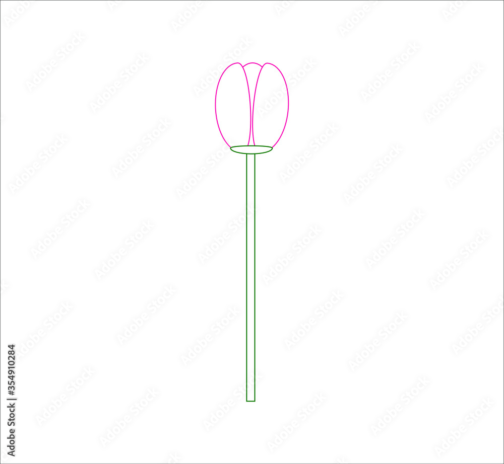 tulip flower vector. illustration for web and mobile design. tulip flower vector. illustration for web and mobile design.
