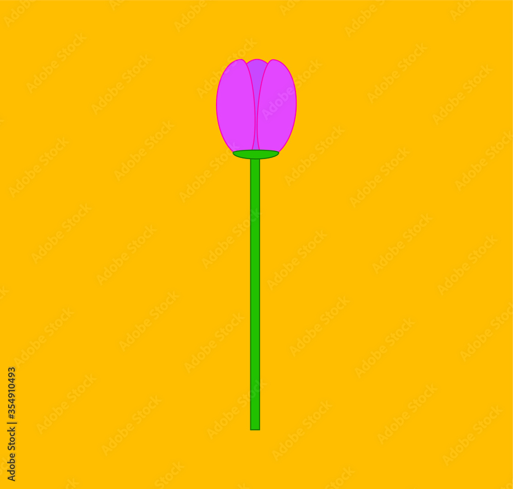 tulip flower vector. illustration for web and mobile design. tulip flower vector. illustration for web and mobile design.