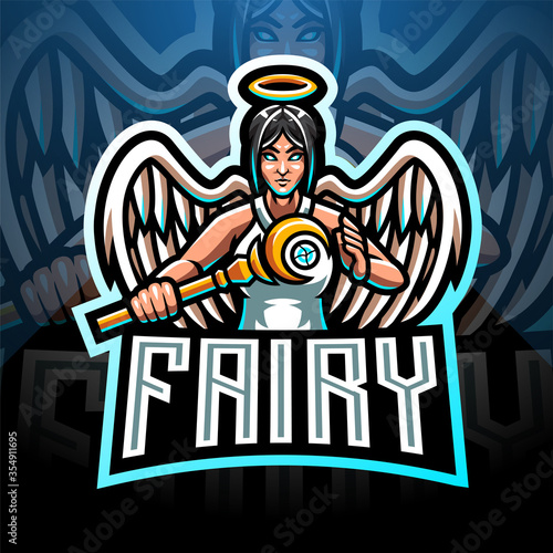 Fairy esport mascot logo design