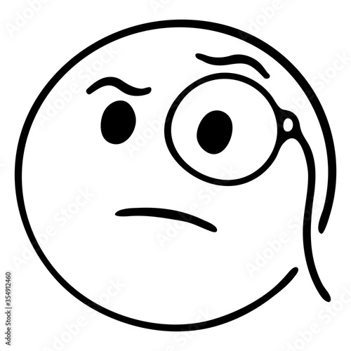 Face With Monocle emoji
