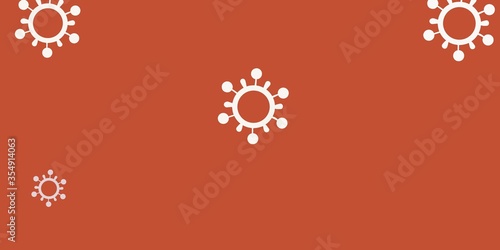 Light Green, Red vector template with flu signs.