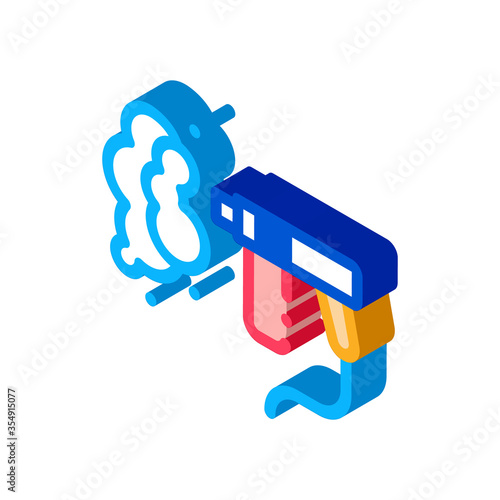 water cleaning pump icon vector. isometric water cleaning pump sign. color isolated symbol illustration © PikePicture