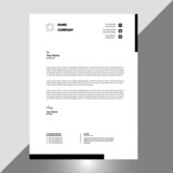 letterhead template design minimalist vector design.