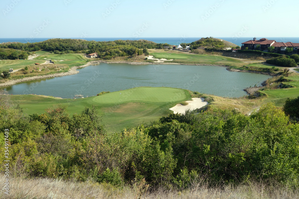 Golf fields and Black sea resort.