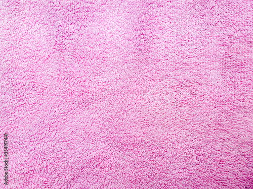 Pink rough towel as background