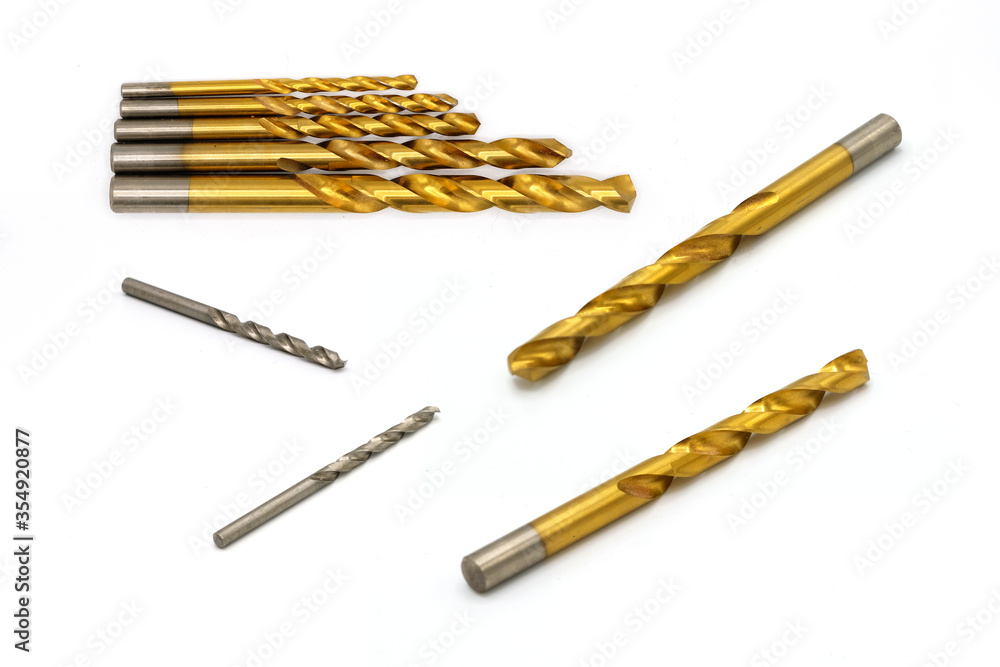 Set Yellow Drill isolated with clipping path Set Yellow Drill isolated with clipping path
