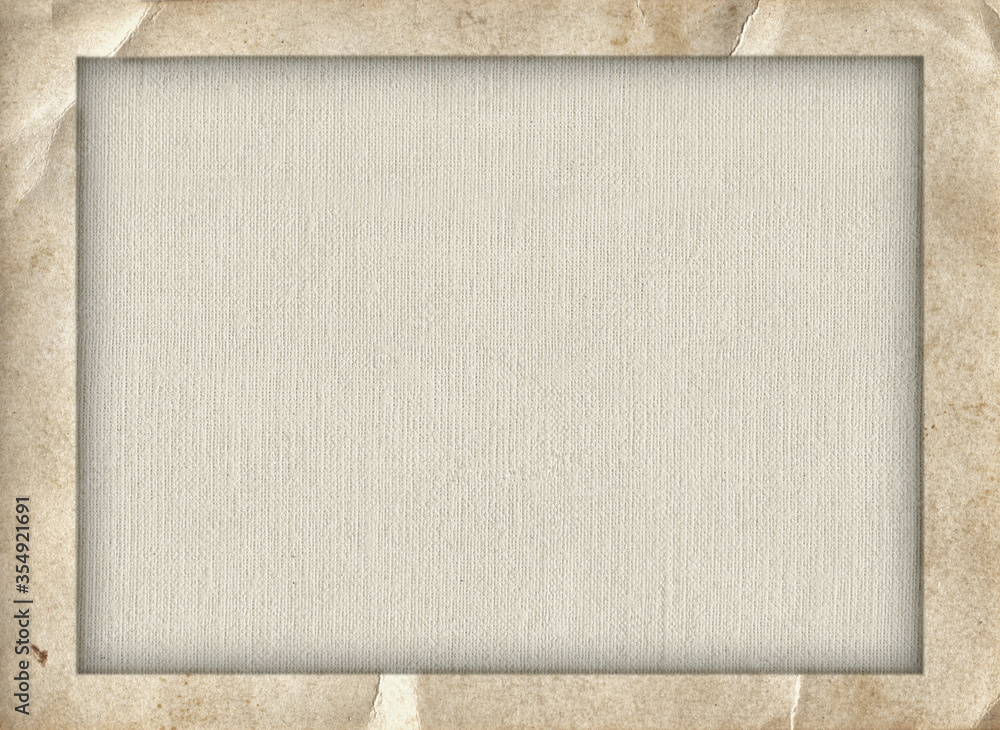 Fototapeta premium Old vintage canvas texture with retro paper background