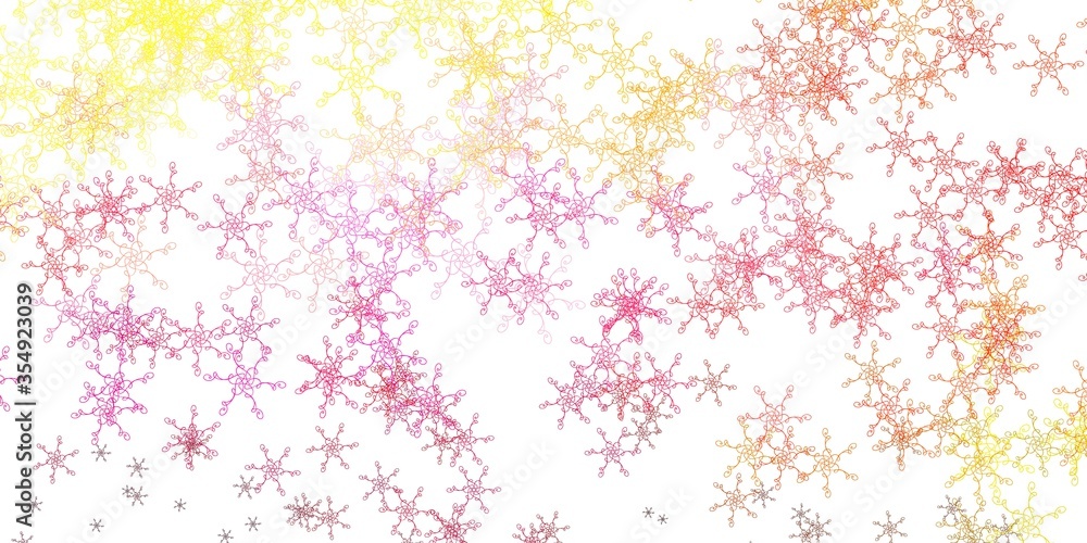 Light Pink, Yellow vector texture with curves. Light Pink, Yellow vector texture with curves.