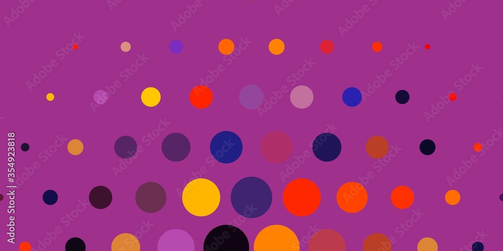 Light Pink, Yellow vector template with circles. Abstract decorative design in gradient style with bubbles. New template for a brand book. Light Pink, Yellow vector template with circles. Abstract decorative design in gradient style with bubbles. New template for a brand book.