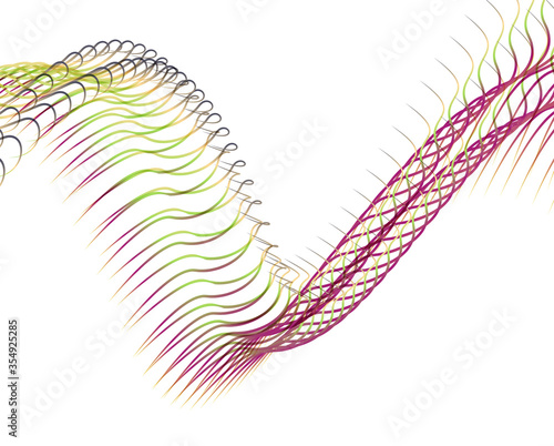 Abstract background blend wave line design for Wallpaper, Banner, Background, Card, Book Illustration, landing page
