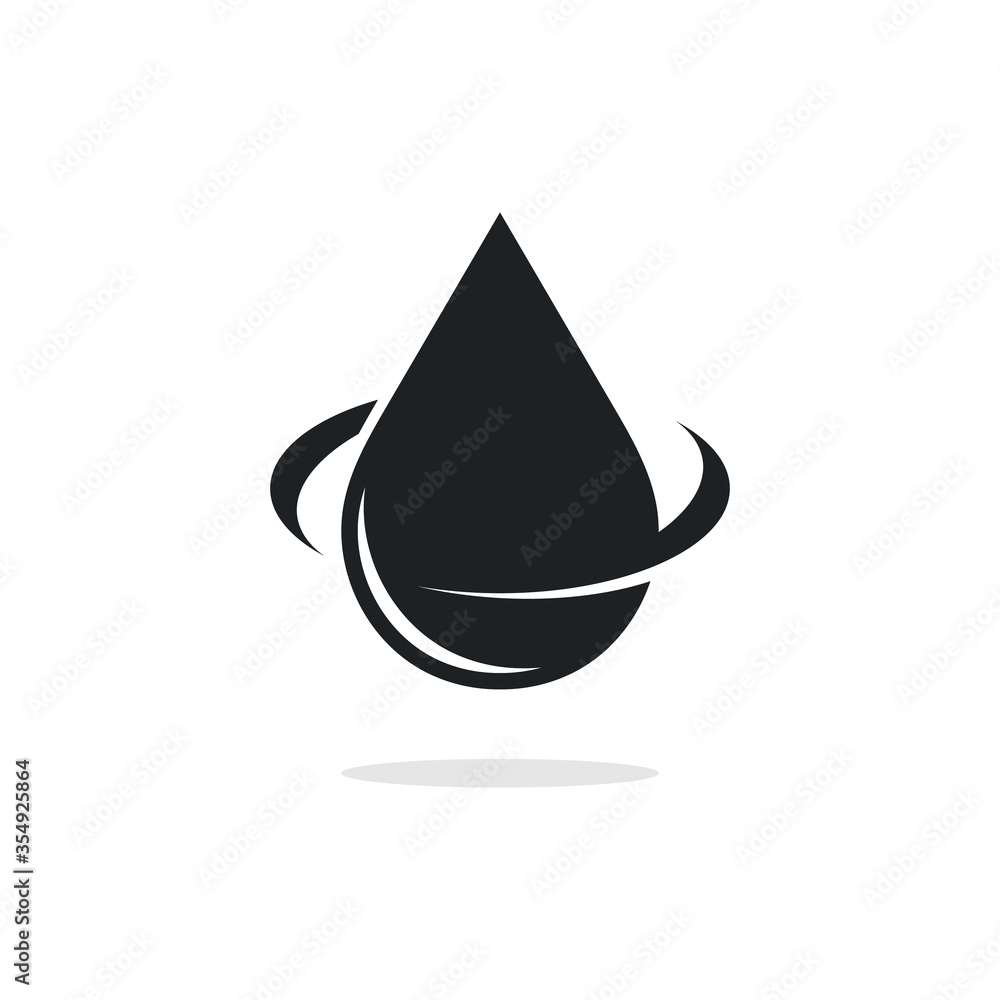Fototapeta premium Water Icon Vector Design Template