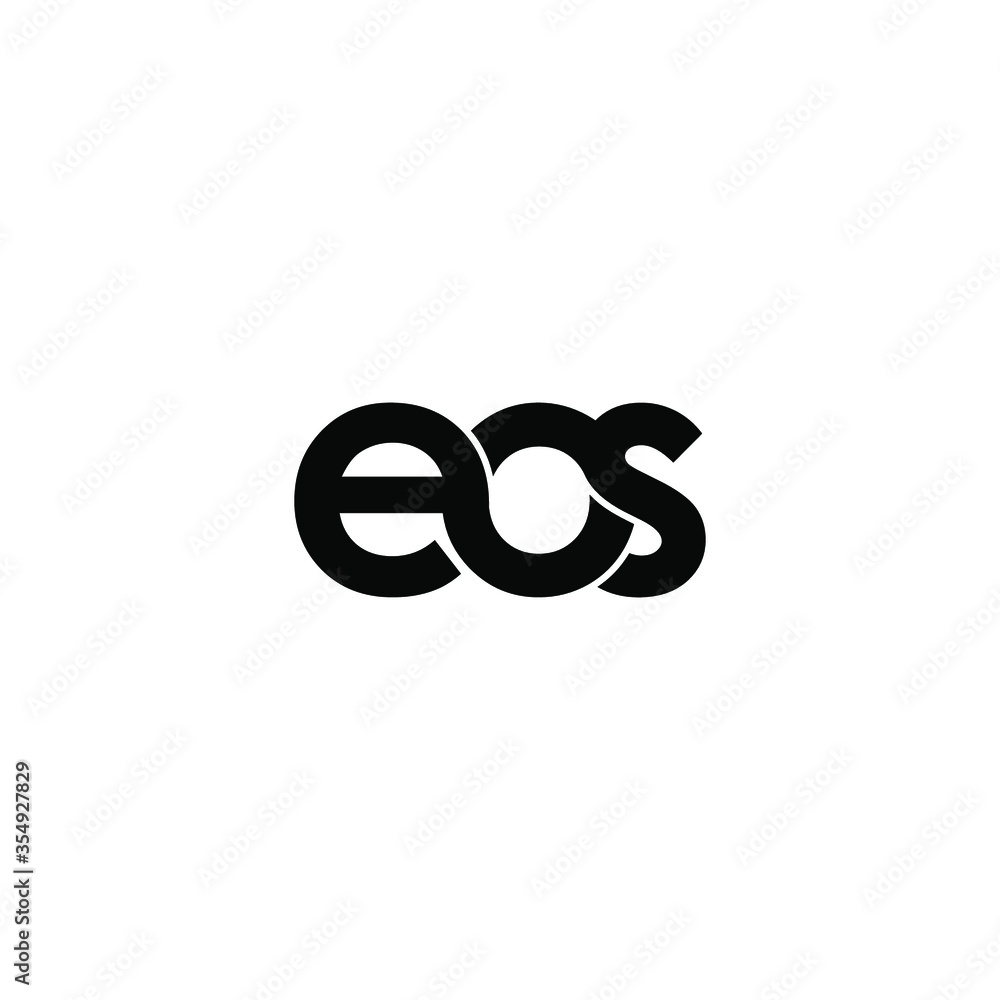 eos letter original monogram logo design eos letter original monogram logo design