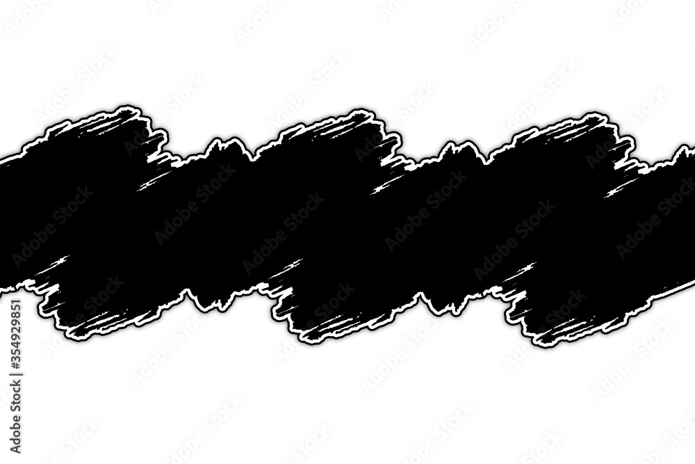 bandeau titre noir sur fond blanc Stock Vector | Adobe Stock