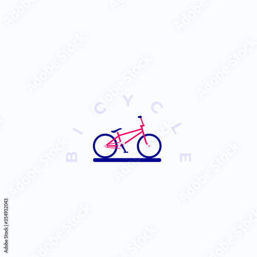 minimalist bicycle Logo - logo design