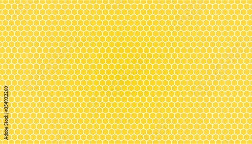 yellow honeycomb background. honeycomb pattern. Hexagon abstract background vector design