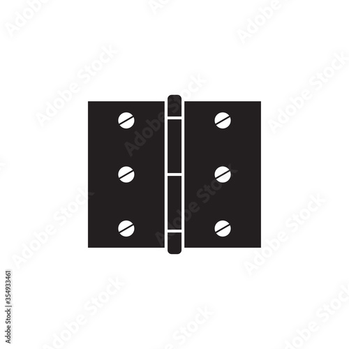 Door hinge icon, trendy modern flat design. Vector illustration.