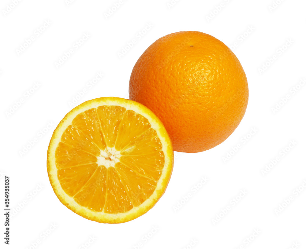 fresh orange isolated on white background fresh orange isolated on white background