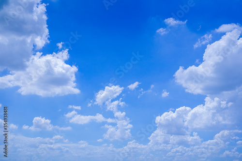 beautiful blue sky with clouds
