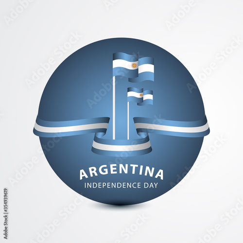 Happy Argentina Independence Day Celebration Vector Template Design Illustration