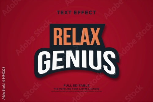 3d red strong bold illustrator text effect