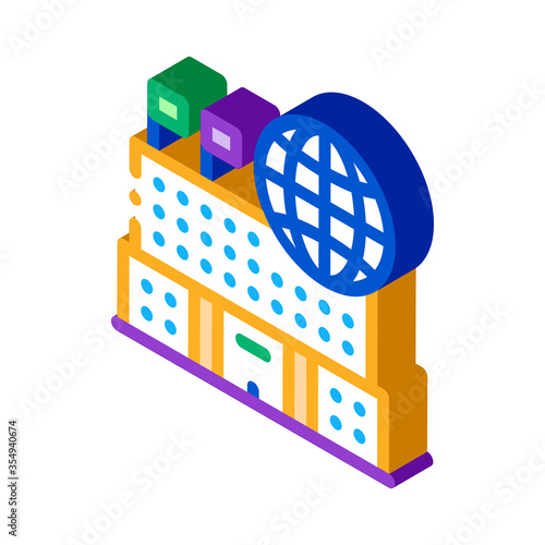 different countries to visit icon vector. isometric different countries to visit sign. color isolated symbol illustration