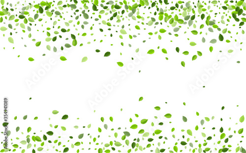 Mint Leaves Organic Vector Concept. Flying Leaf 