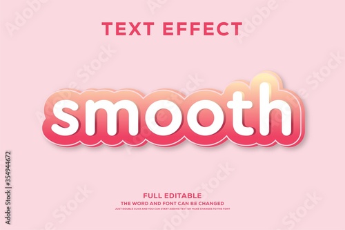 Modern alphabet font with text style effect editable