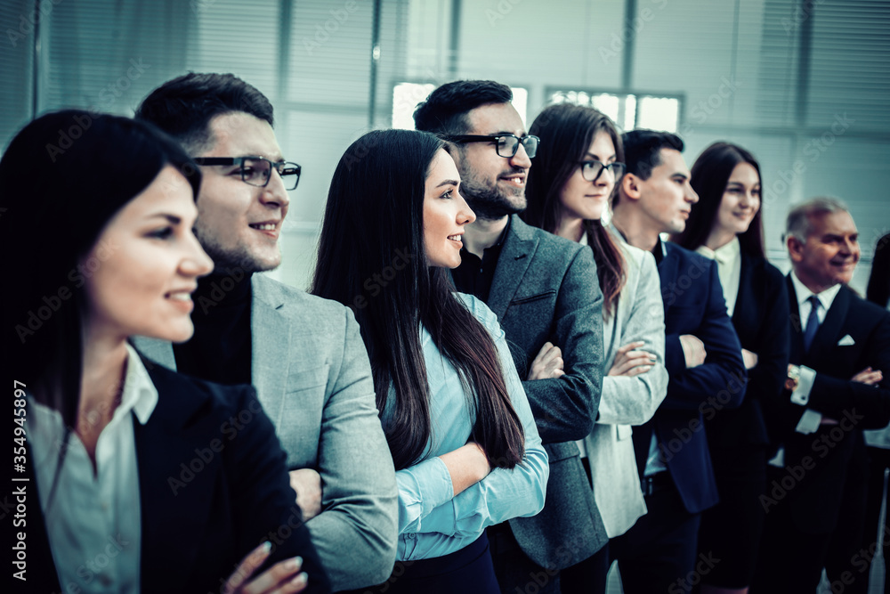 Obraz premium professional team of business people standing together.