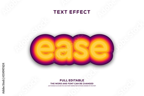 Strong bold modern font effect