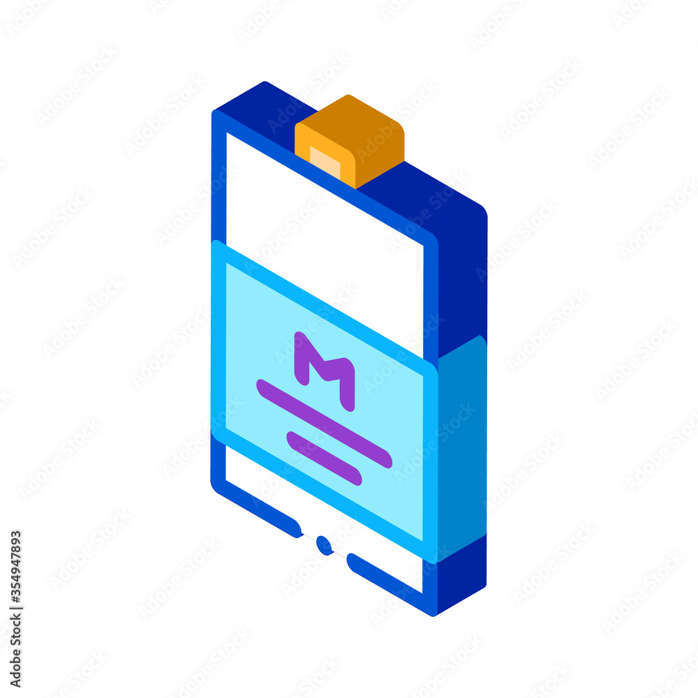 packaged milk icon vector. isometric packaged milk sign. color isolated symbol illustration packaged milk icon vector. isometric packaged milk sign. color isolated symbol illustration