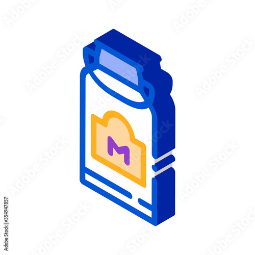Wallpaper Mural milk can with handle icon vector. isometric milk can with handle sign. color isolated symbol illustration Torontodigital.ca