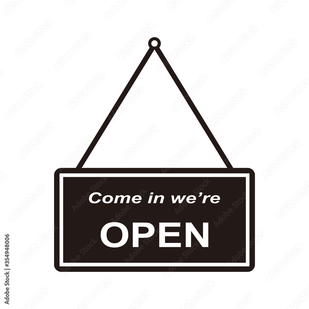 open sign vector icon in trendy flat style open sign vector icon in trendy flat style