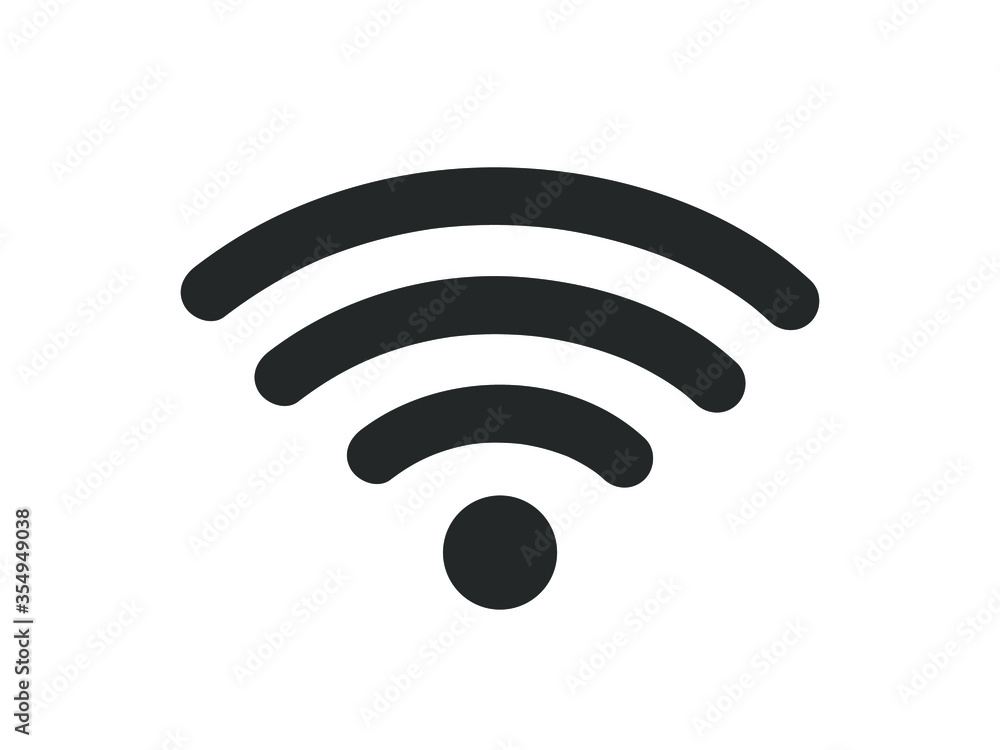 Wifi icon. Wifi sign vector illustration. Wifi icon. Wifi sign vector illustration.