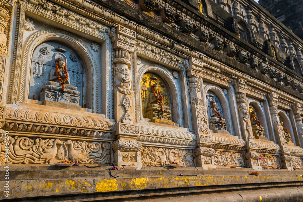 Mahabodhi temple, Bodh Gaya, India. The site where Gautam Buddha attained enlightenment.