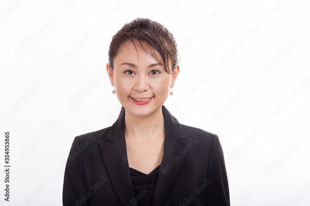 Asian businesswoman looking at camera Asian businesswoman looking at camera
