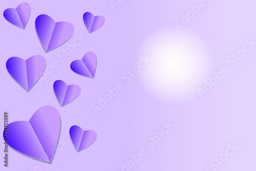 abstract background with hearts