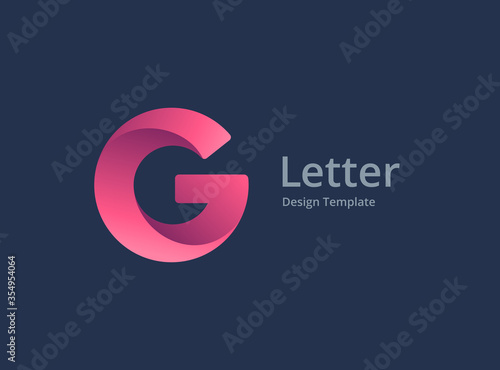 Letter G logo icon design template elements photo