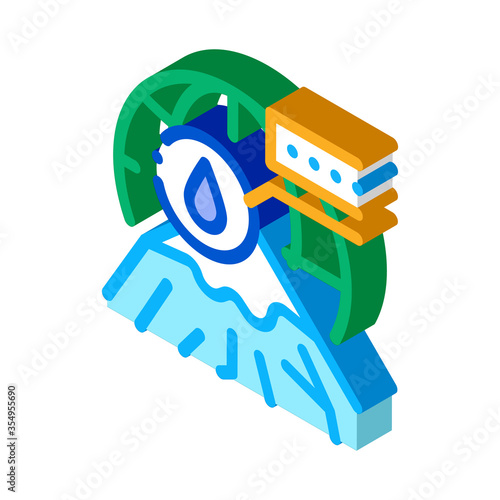 cryolithology science icon vector. isometric cryolithology science sign. color isolated symbol illustration
