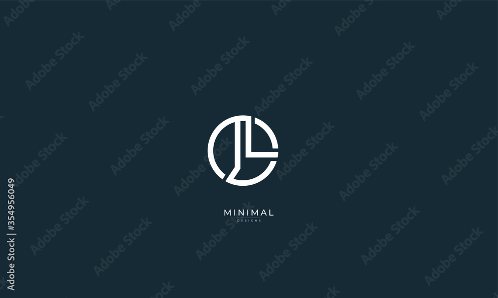 Alphabet letter icon logo JL Alphabet letter icon logo JL