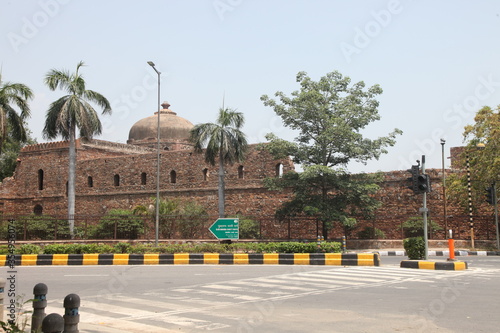 Opposite fort, Purana Qila, Hindustani for Old Fort also formerly called Shergarh & Sher Fort is one of the oldest forts in Delhi, India (Copyright © Saji Maramon) photo