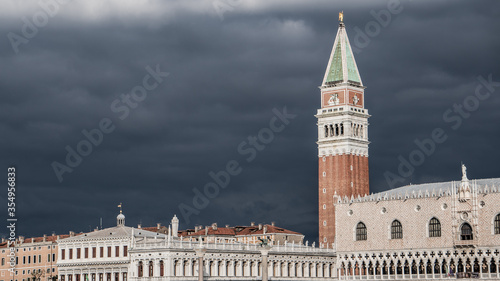 san Marco square with moody sky