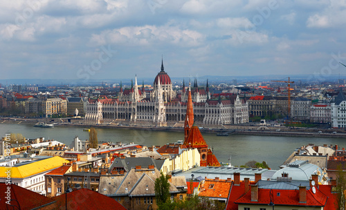 View on the building of Hungarian Parliament