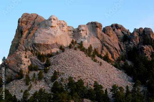 Mount Rushmore by First Light of Dawn