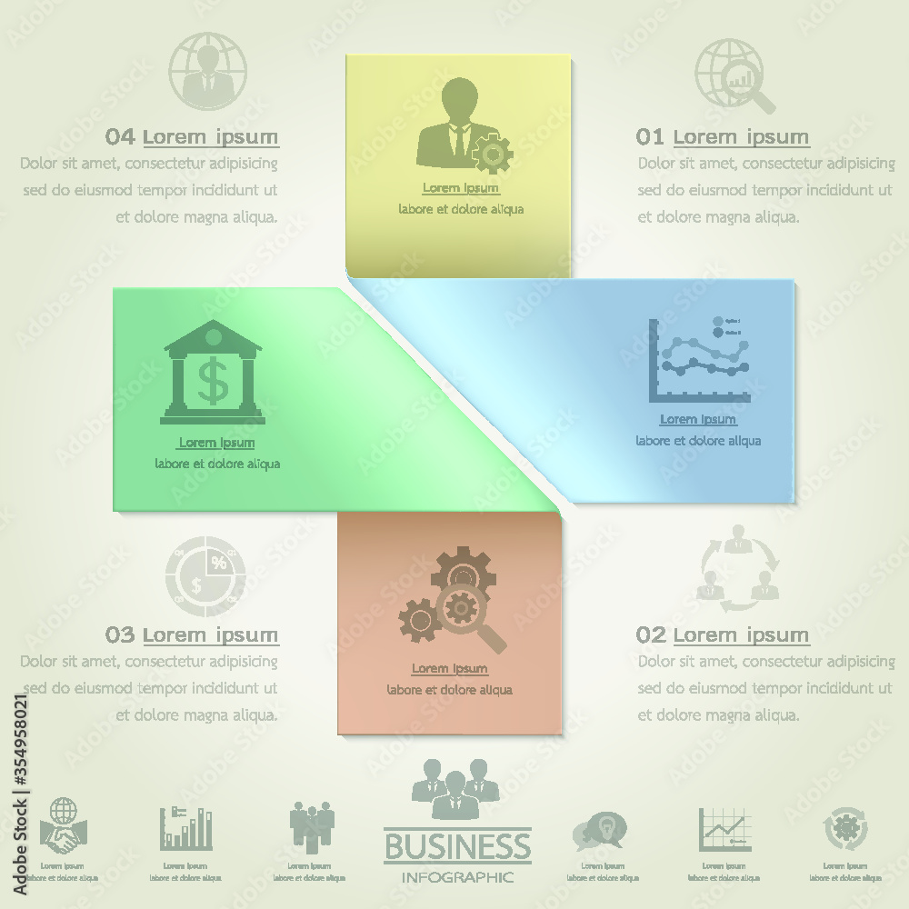 Business Concept Plus sign with business icon. Business Concept Plus sign with business icon.