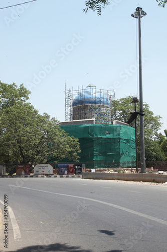 Sabz Burj on Mathura road traffic circle New Delhi, India  photo