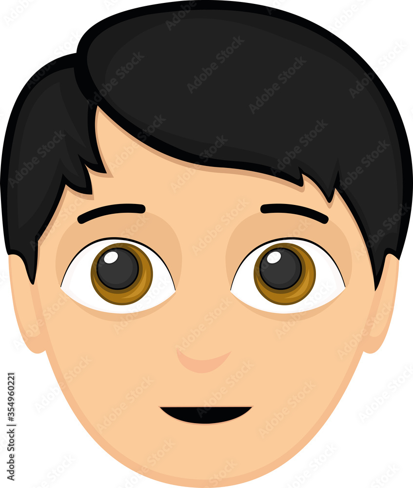 Vector illustration of the face of a young man Vector illustration of the face of a young man