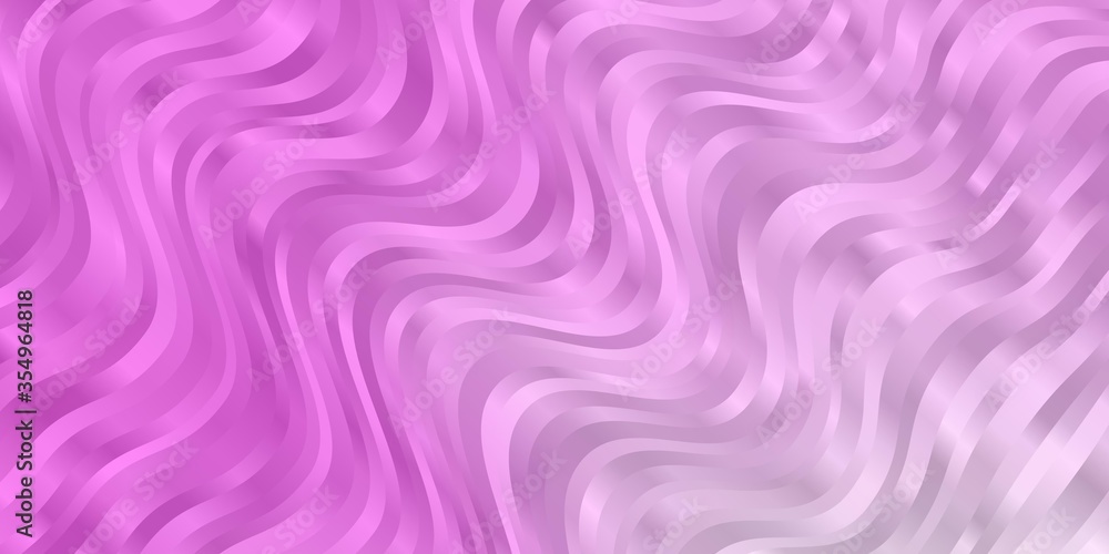 Light Pink vector template with curved lines. Brand new colorful illustration with bent lines. Best design for your ad, poster, banner. Light Pink vector template with curved lines. Brand new colorful illustration with bent lines. Best design for your ad, poster, banner.